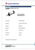 anand industries cylinder data sheet